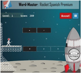 Rocket Spanish Wordmaster Game