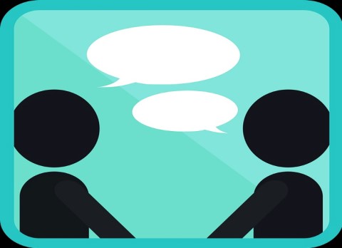 Icon Image of Two People Talking
