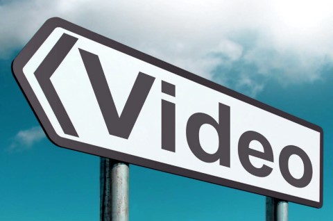 Signpost with Video and Arrow