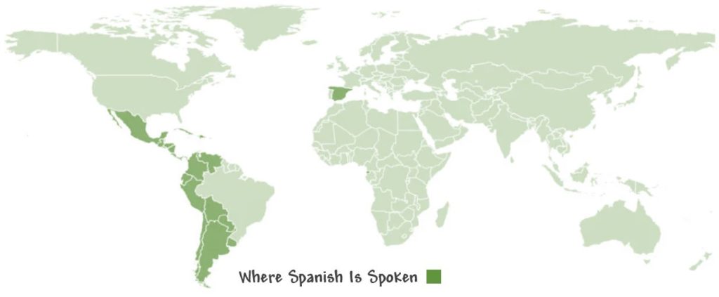 Different Parts of the World where Spanish is Spoken
